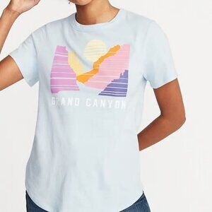 Old Navy Everywear Grand Canyon T-Shirt Scenic Graphic Short Sleeve Top Size XXL